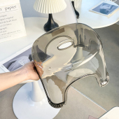 压克力透明小凳子家用客厅矮凳茶几圆凳儿童塑料椅子浴室洗澡板凳