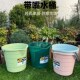 加厚多用桶加水桶多色家用保洁带鱼嘴水桶大号和小号手提塑料水桶