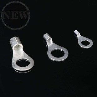 ot106冷压接线端子o型10平方裸端头铜线接头镀e银线耳m6螺口100只