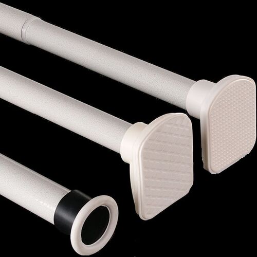 窗帘杆免打孔卧室浴帘杆晾衣杆多规格伸缩杆罗马杆挂衣杆