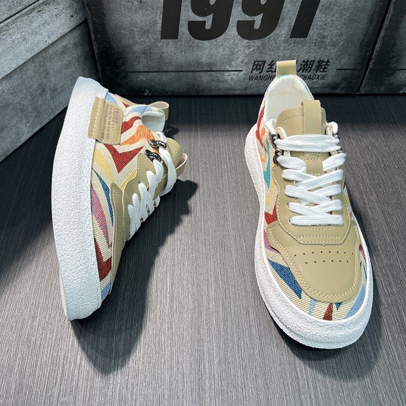 鞋子男潮流百搭迷彩男士板鞋20z24新款夏季运动休闲鞋透气帆布男,流行男鞋,休闲板鞋,淘宝优惠券,粉丝福利购,淘宝优惠卷