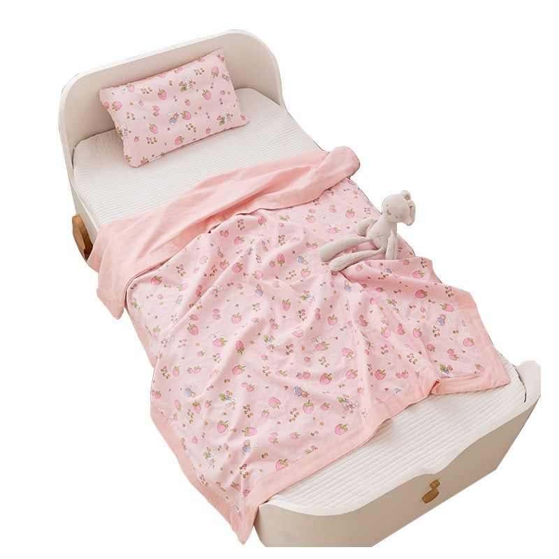 儿童纱布盖毯夏季毛巾被宝宝婴B儿小毯子幼儿园午睡薄夏凉被子,床上用品,休闲毯/毛毯/绒毯,淘宝优惠券,粉丝福利购,淘宝优惠卷