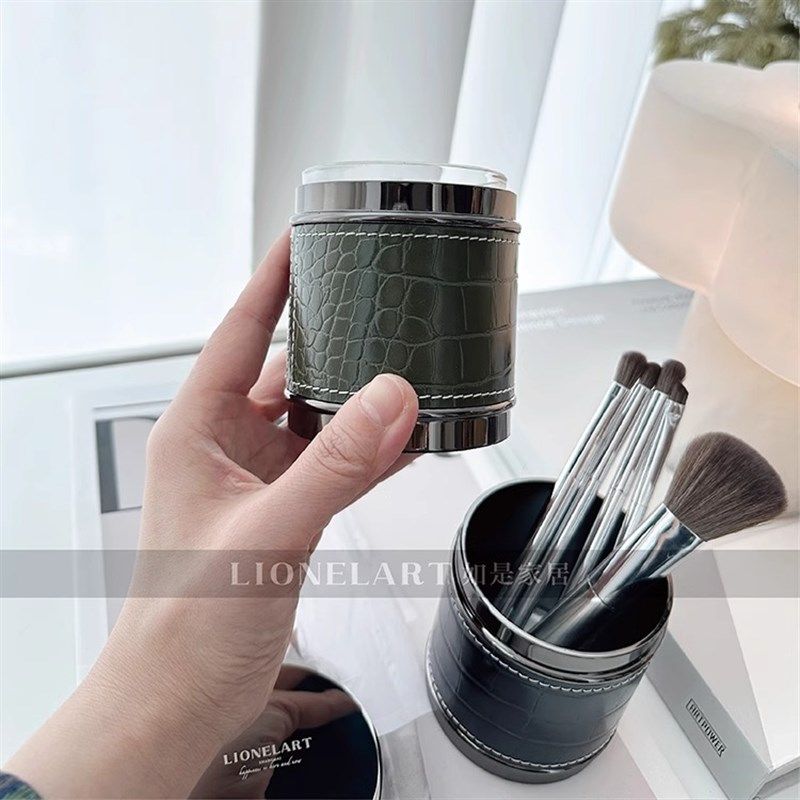 如是收纳罐高奢全金属u笔筒化妆刷办公用品收纳桶礼物礼品,收纳整理,笔筒,淘宝优惠券,粉丝福利购,淘宝优惠卷