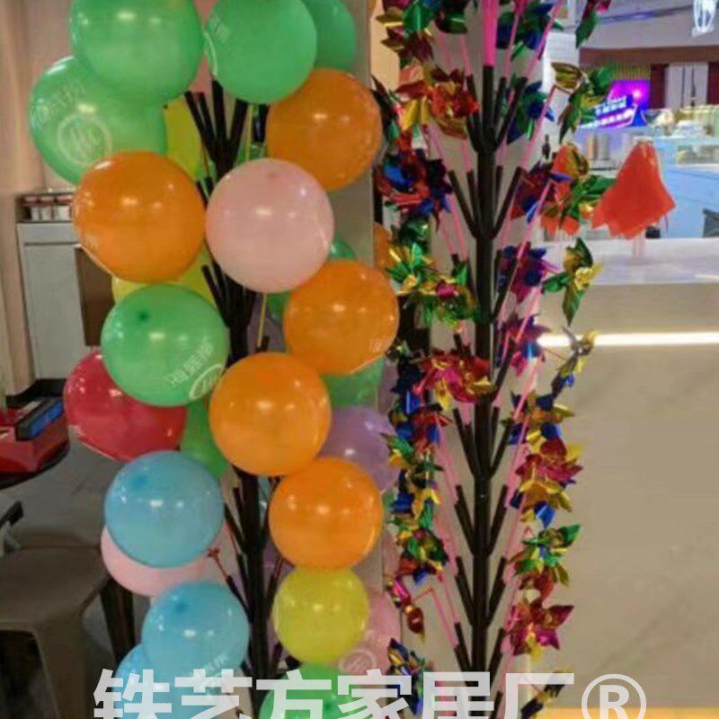 风车气球b展示架 可拆装玩具风车陈列架 金属材质景区风车插架