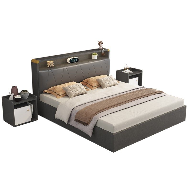 气压高箱储物床单l人床现代简约箱体床双人床实木主卧收纳床板式,住宅家具,板式床,淘宝优惠券,粉丝福利购,淘宝优惠卷