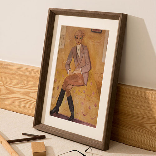 实木大相框挂墙装裱a3素描画框空框8k拼图框定R制任意尺寸框架裱