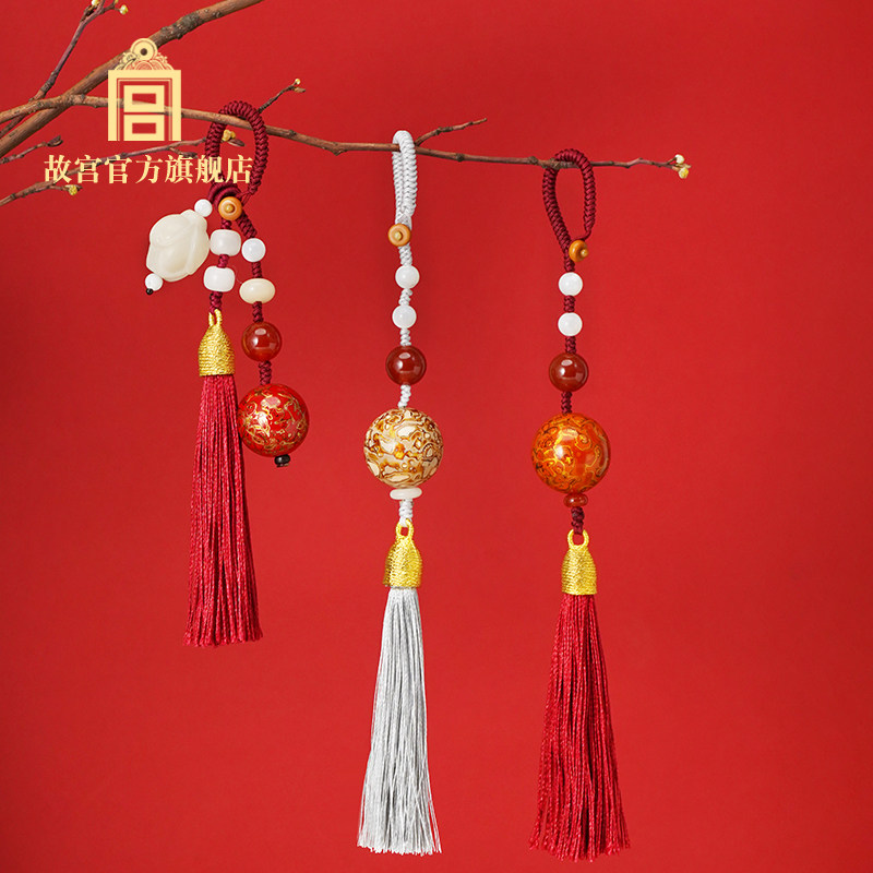 故宫 福禄如意大漆挂饰 汉服配饰挂件吉祥生日礼物故宫