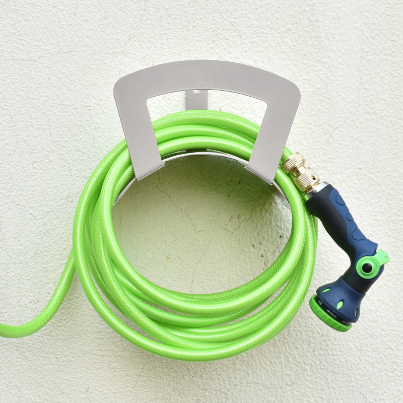 弘晨不锈钢挂墙式浇花水管收纳架绕管架洗车水管架绕管器家用卷管