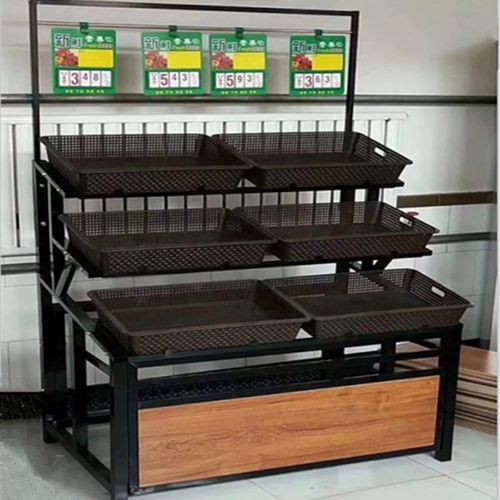 架生鲜新款超市果菜蔬菜水果多功能货架超市展示架水果架蔬菜水果