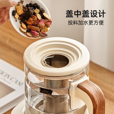 格丽思GREENIS煮茶壶养生纯钛喷淋蒸汽煮茶器家用多功能电热烧水