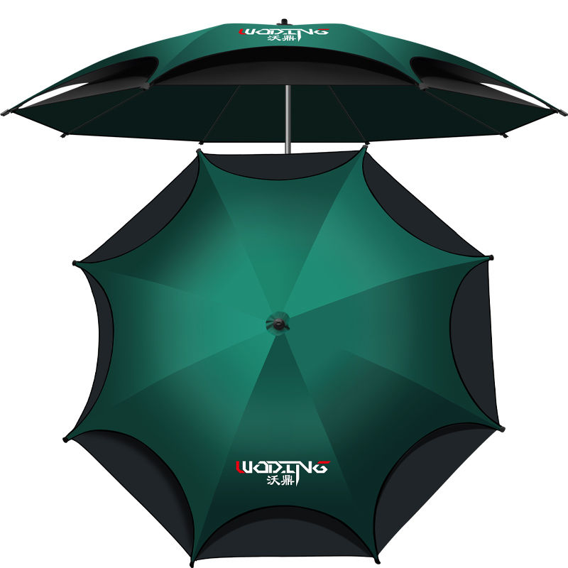 沃鼎不锈钢钓鱼伞 万向防雨暴雨钓伞2.4大加厚防晒雨伞鱼伞遮阳伞