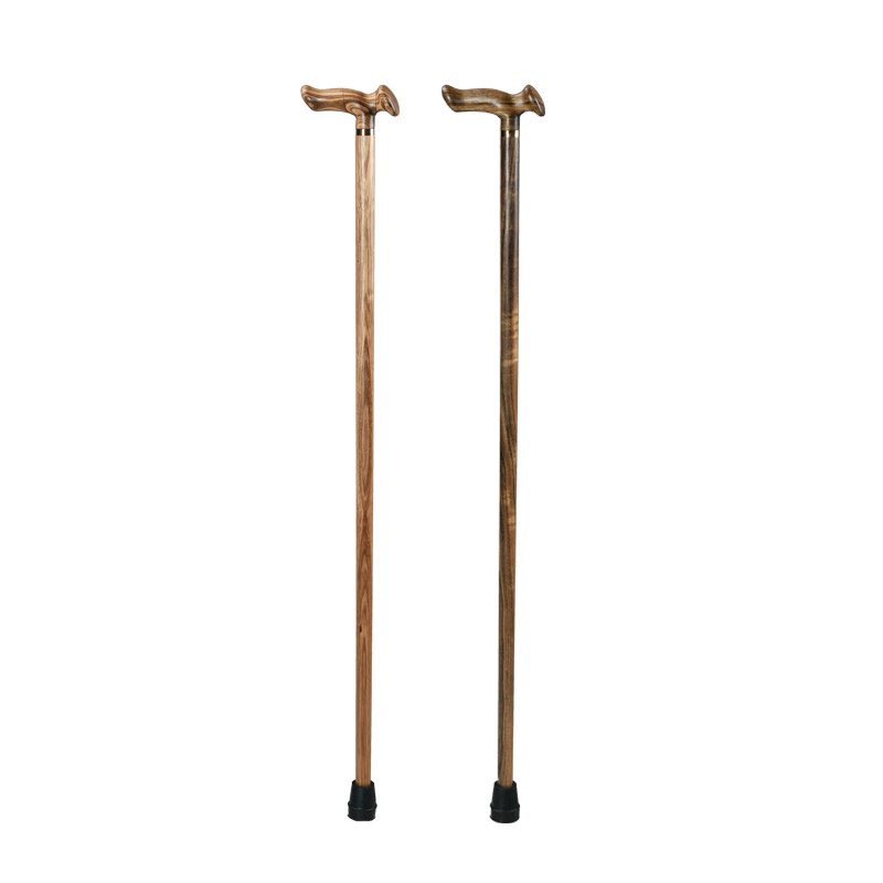 桃园镇实木拐杖工学手柄舒适感手杖轻便防滑老人拐棍乌金黑檀原木