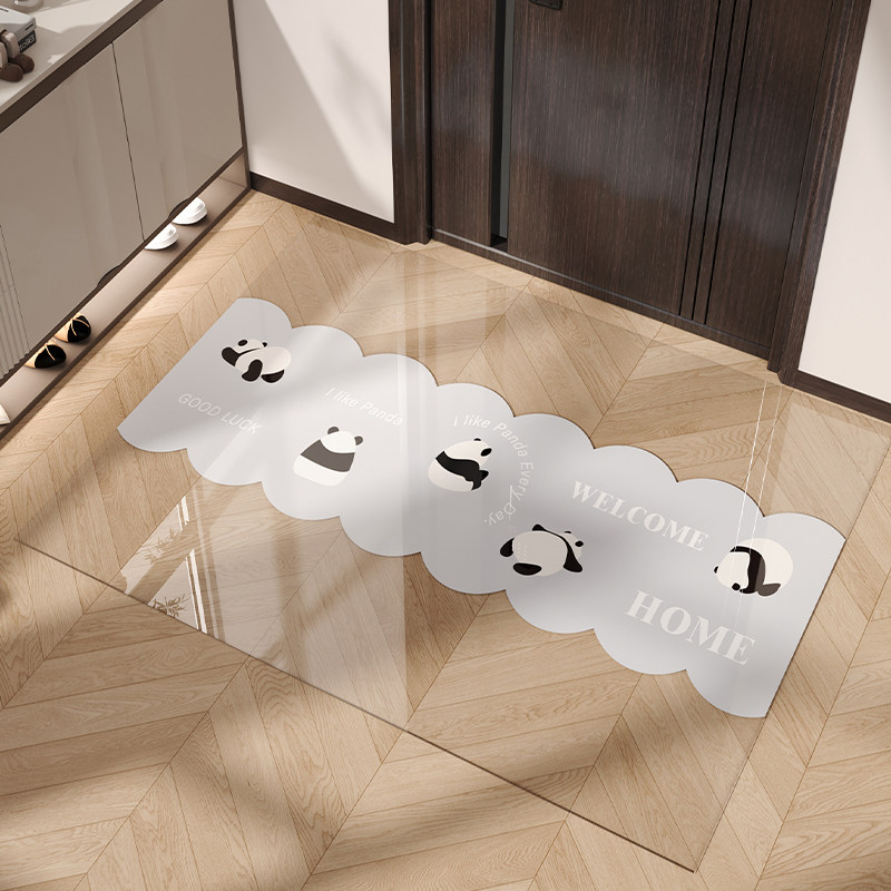 软玻璃透明卡通入户地垫2024新款耐脏免洗可擦门垫可裁Y剪定制地,居家布艺,入户地垫,淘宝优惠券,粉丝福利购,淘宝优惠卷