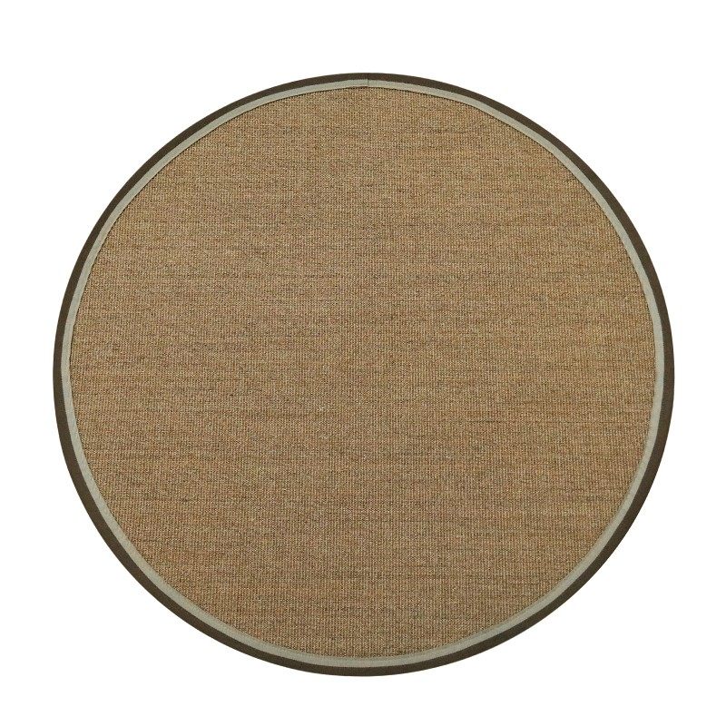 圆形剑麻地毯客厅茶几亚麻侘寂风草编耐脏中式P茶室阳台地垫可定,居家布艺,地毯,淘宝优惠券,粉丝福利购,淘宝优惠卷