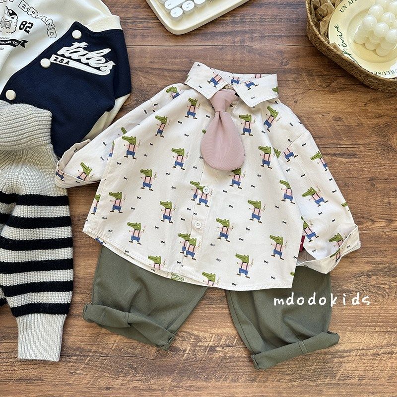男童秋装衬衫套装2024新款x网红宝宝卡通衬衣儿童春秋季长袖两件,童装/婴儿装/亲子装,套装,淘宝优惠券,粉丝福利购,淘宝优惠卷