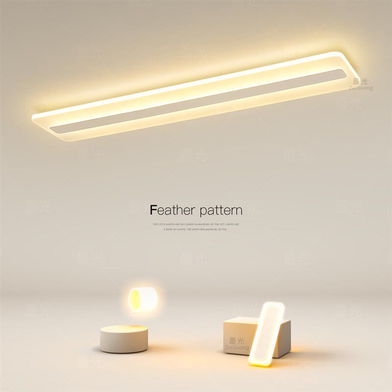 长条过道吸顶灯led阳台灯现代简约走廊灯2025新款U玄关灯超薄灯具