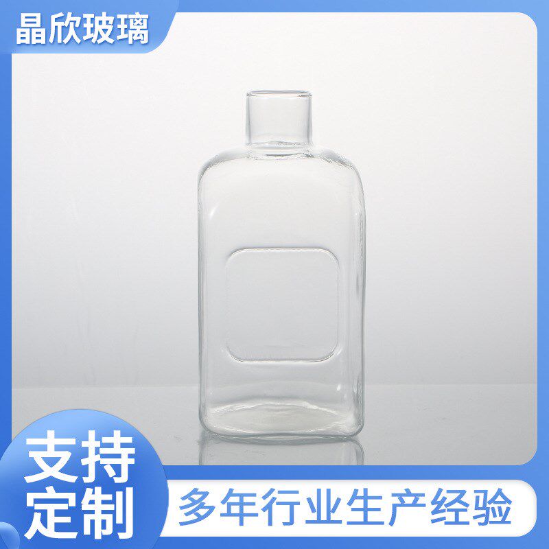 高硼硅窄口方形玻璃瓶花瓶 多边形不规则花瓶U玻璃工艺品供货
