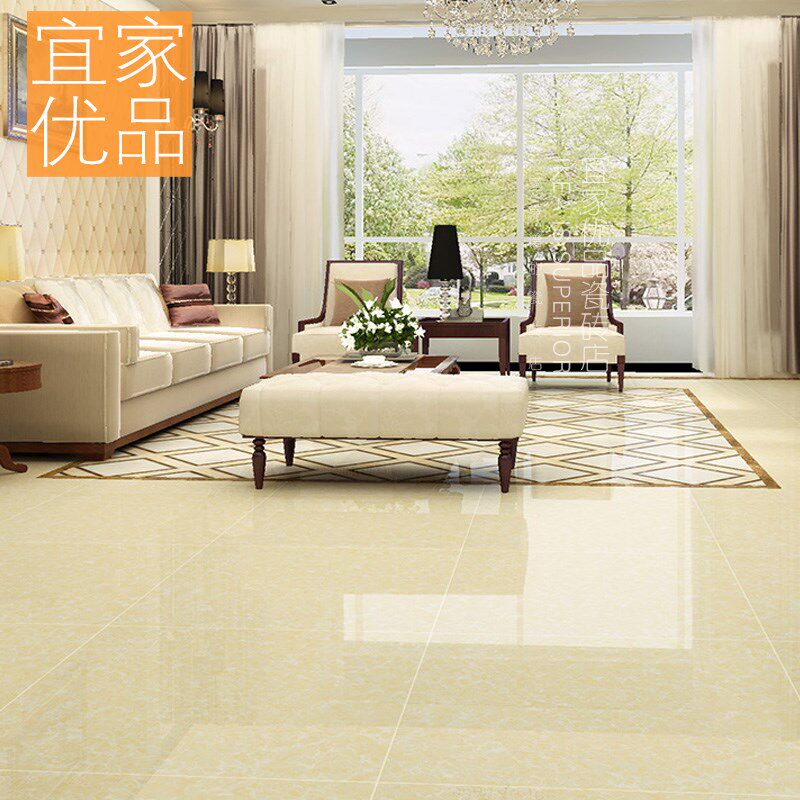 普拉提800x800客厅玻化砖地砖卧室抛光砖地板砖防W滑耐磨工程瓷砖图片