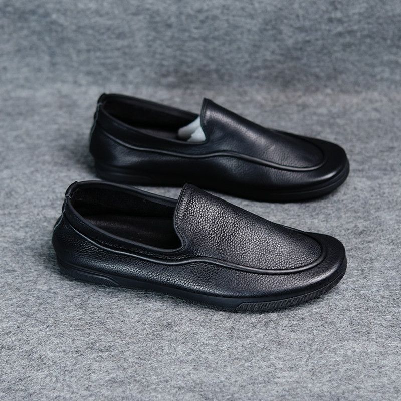 2025春秋新款真牛皮休闲正装皮