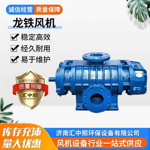 厂家直供龙铁风机龙铁型罗茨风机气力输送鱼塘增氧污水处理