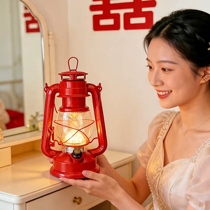 结婚LED马灯中式婚礼路引添丁进财灯婚房布置氛围灯电池充电两用