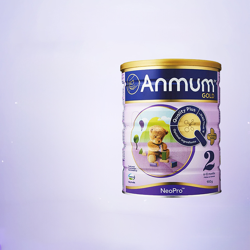 ANMUM安满婴幼儿奶粉2段900g新西兰原装进口DHA连动配方6~12个月