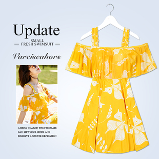 泳衣女夏连体仙气海边显瘦遮t肚保守2021年新款 泳衣 胖mm200斤大码