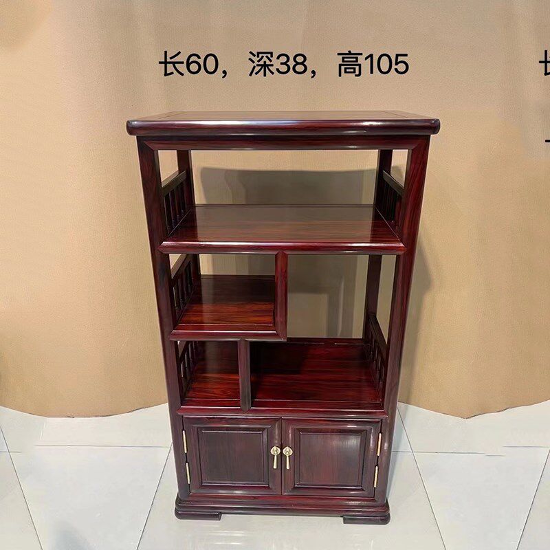 红木茶水柜印尼黑酸枝阔叶黄檀茶桌柜餐边柜实木中U式置物柜储物