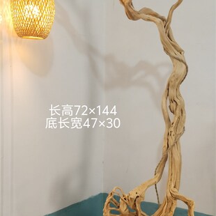 风化枯木摆件# 杜鹃根艺灯# 蝈蝈鸟笼挂架树根雕玄关客厅软装饰品