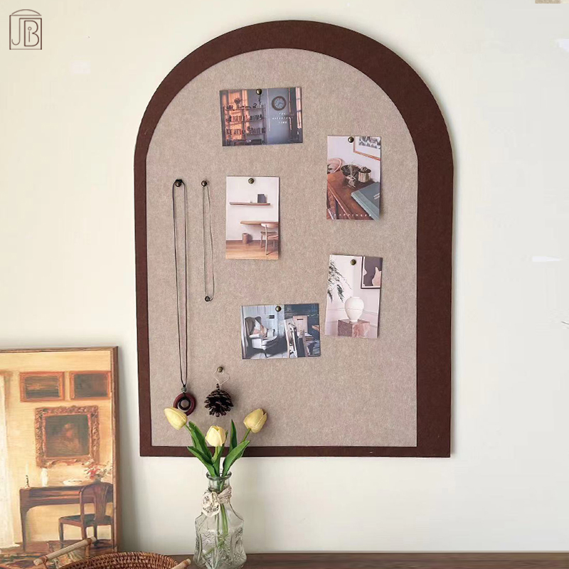 毛毡墙贴软木板照片墙背景板展示板免打孔图案墙面装饰留言板不伤