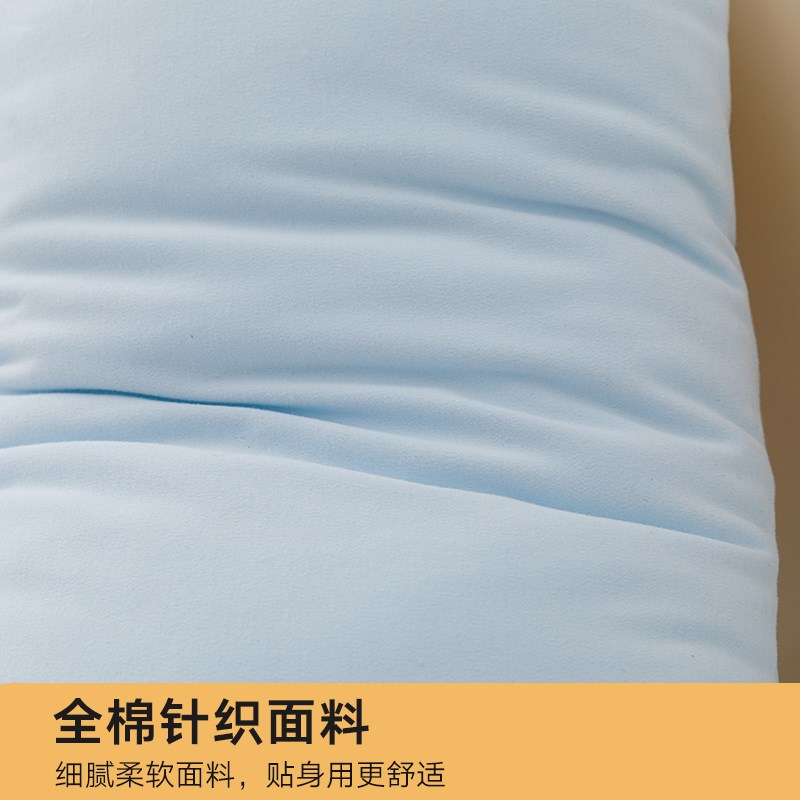 2024新款儿童A类贝贝柔糯感枕芯全棉针织棉Q弹无荧光婴幼儿枕头
