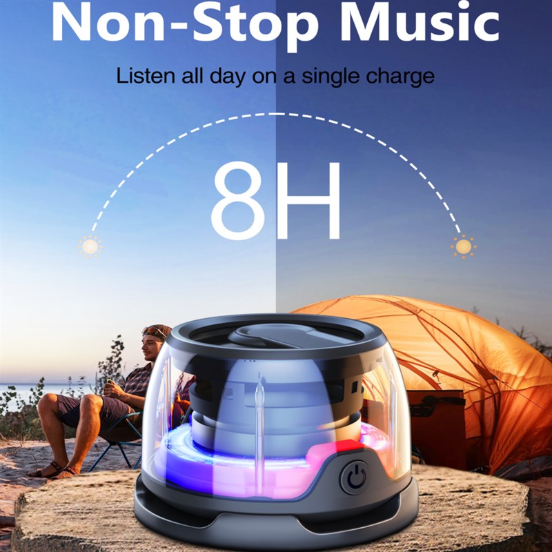 新款3合1蓝牙音箱小型磁吸低音炮高音质炫彩氛围灯便携蓝牙音响