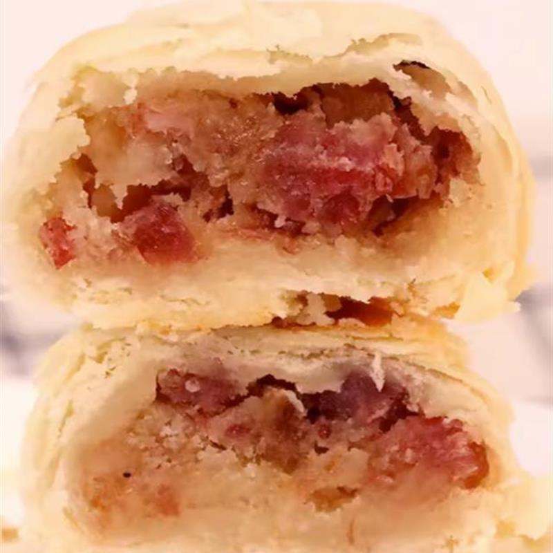 真-贵阳特产六甲火腿月饼中式糕点零食下午茶传统火腿月