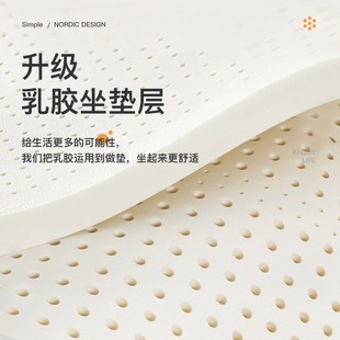 轻奢小凳子家用板凳可叠放客厅现代简约科技布餐桌圆凳子椅子方凳