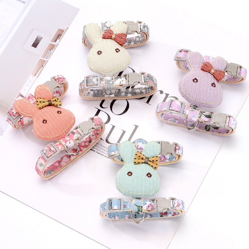 新疆宠物印花牵引绳防挣脱可调节猫工字胸抱婴袋可爱兔头小狗猫