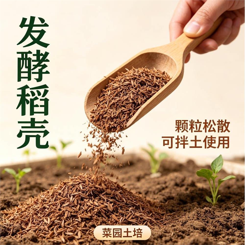 发酵稻壳园艺种植基质改