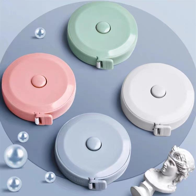 2米收缩塑料软皮卷尺200cm厘米79in英寸可量身高腰围运动健身百货