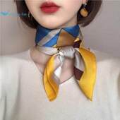 小方巾女洋气文艺韩国百搭卡通丝巾女春夏薄款 空姐职业小领巾头巾