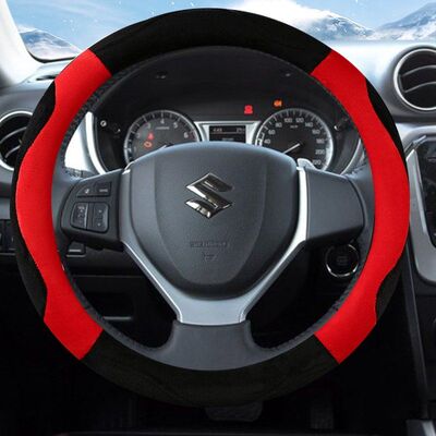 长安铃木奥拓羚羊天语sx4尚悦雨燕专用冬季毛绒方向盘套车把套