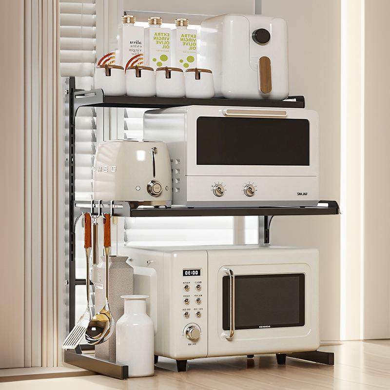 微波炉加厚置物架多层台面可伸缩厨房家用收纳烤箱锅架隔层架子,厨房/烹饪用具,微波炉置物架,淘宝优惠券,粉丝福利购,淘宝优惠卷