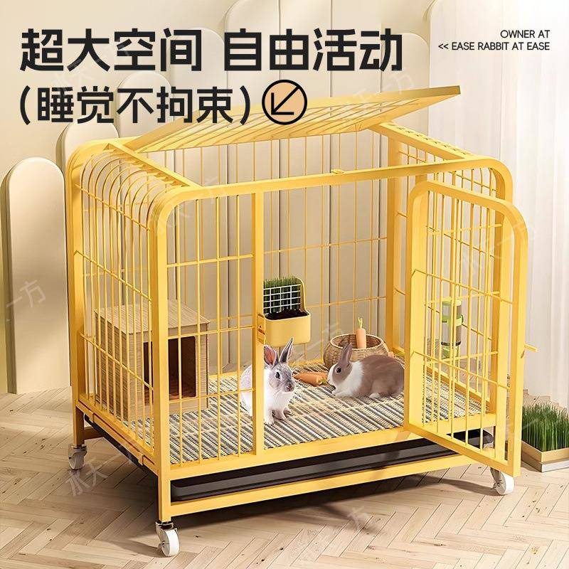 兔笼子小型犬室内折叠带厕所泰迪比中型犬柯基边牧宠物专用兔窝厂