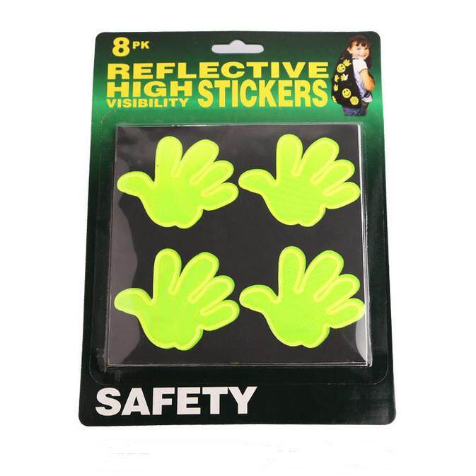 超亮 自行车夜间骑行 防水反光贴片荧光色贴纸 反光条