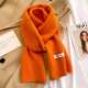 橙橘色南瓜纯糖果色针织粗毛线围巾女孩学生秋冬季 大儿童短多件套