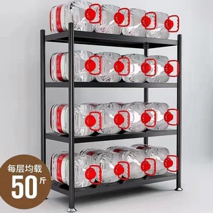 厨房置物架落地多层家用多功能微波炉收纳货锅架子非不锈钢 新款