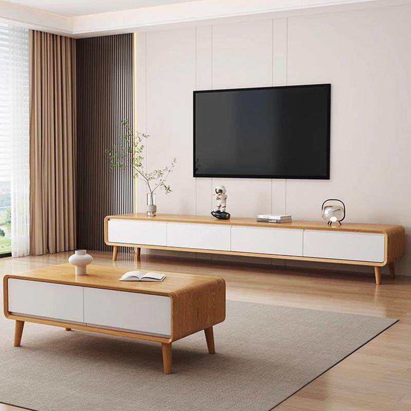 实木电视机柜小型迷你超薄超窄家用全实木简易窄款现代落地电视柜