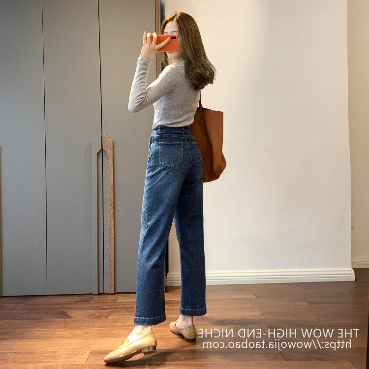 大码女装胖妹妹mm弹力复古牛仔阔腿秋季高腰宽松显瘦直筒裤200斤,女装/女士精品,大码裤装,淘宝优惠券,粉丝福利购,淘宝优惠卷
