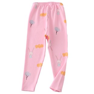 文波女童秋裤加厚保暖儿童衬裤纯棉女孩线裤中大童睡裤棉毛裤居家