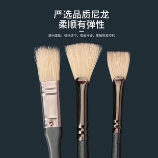 张思思老师推荐森也水粉笔套装单支补充油画扇形笔勾线笔美术生画