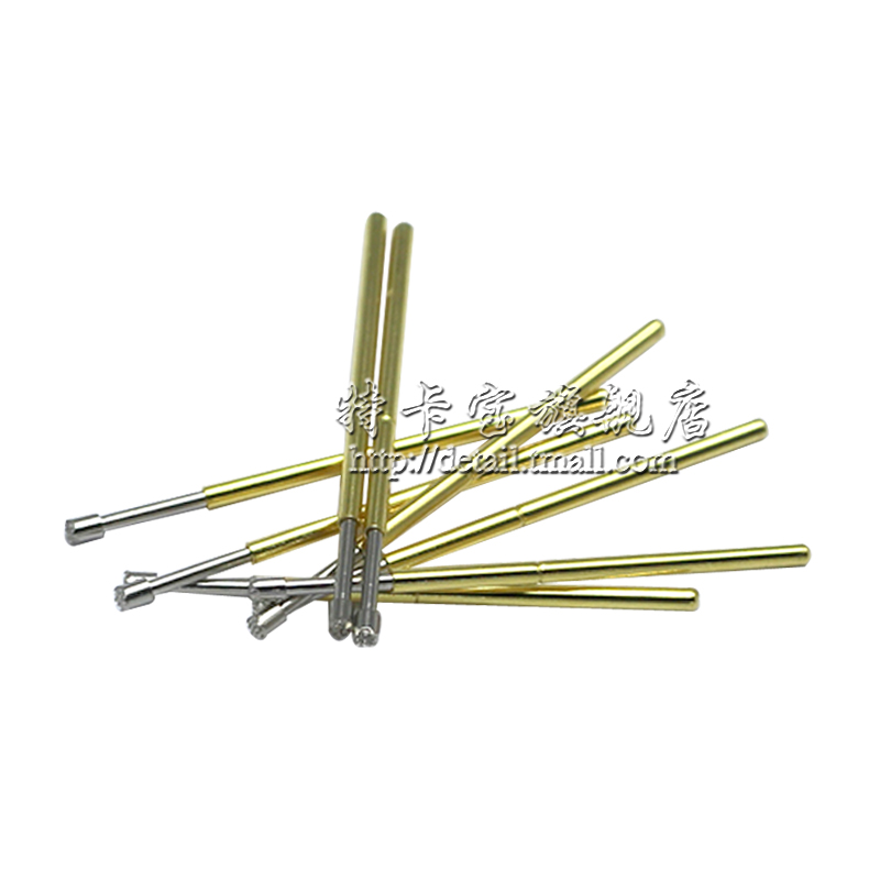 测试针 连接探针 弹簧顶针P100-H2(9脚梅花头)1.36mm顶针 100根