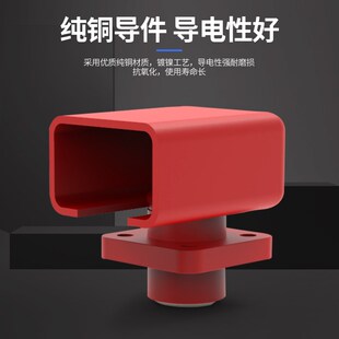 200A穿墙式接线端子螺丝紧固式接线柱两端M8内螺纹内螺孔接线端子